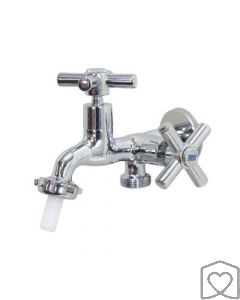 Torneira Cromada c/ Saída Maquina de Lavar Metalkit 1132 C31 1