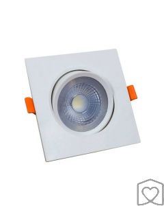 Spot Luminária Quadrada Embutir Luz Quente 3w Bronzearte 1