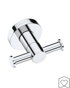 Cabide Duplo Cromado Redondo 7,2cm Italy Line Bridi 1