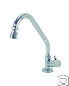 Torneira Bica Alta Móvel 1/4 Volta Cromado Metalkit 1165 C35 1