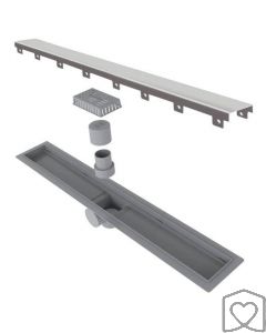 Ralo Grelha Tampa Inox Banheiro 60cm Sifonado Linear Smart 1