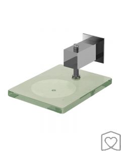 Saboneteira Porta Sabonete p/ Banheiro Vidro Fani 4110 C220